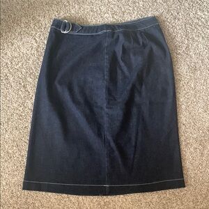 LOFT Denim Pencil Skirt Knee-Length